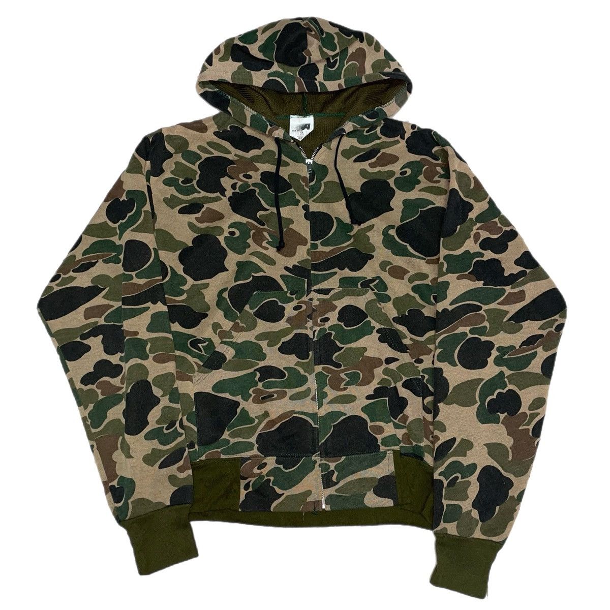 Vintage Vintage Thermal Lined Green Duck Camo Zip Up Size US L / EU 52-54 / 3 - 1 Thumbnail