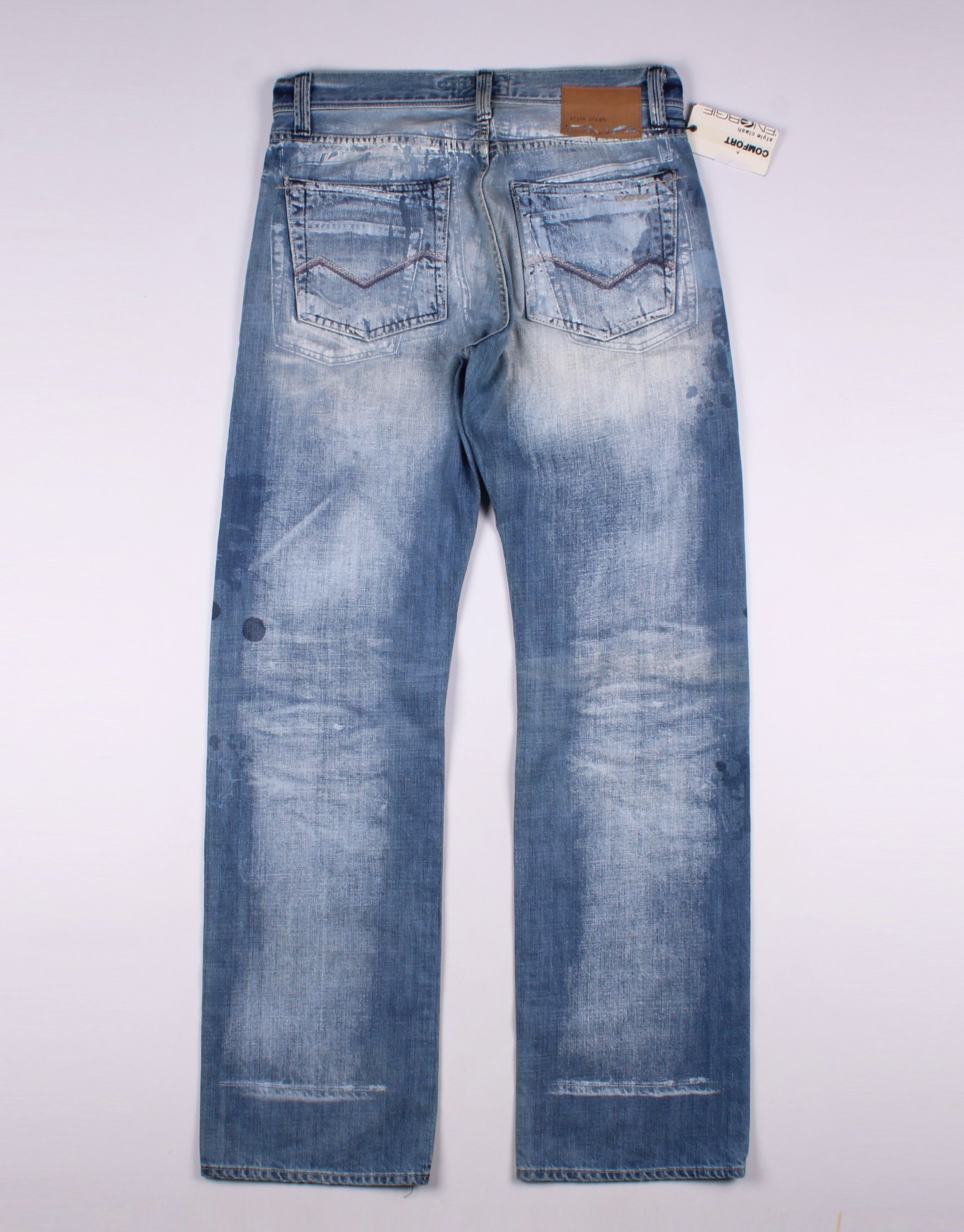 Energie Energie Y2K Distressed Painted Denim Jeans Size US 32 / EU 48 - 11 Thumbnail
