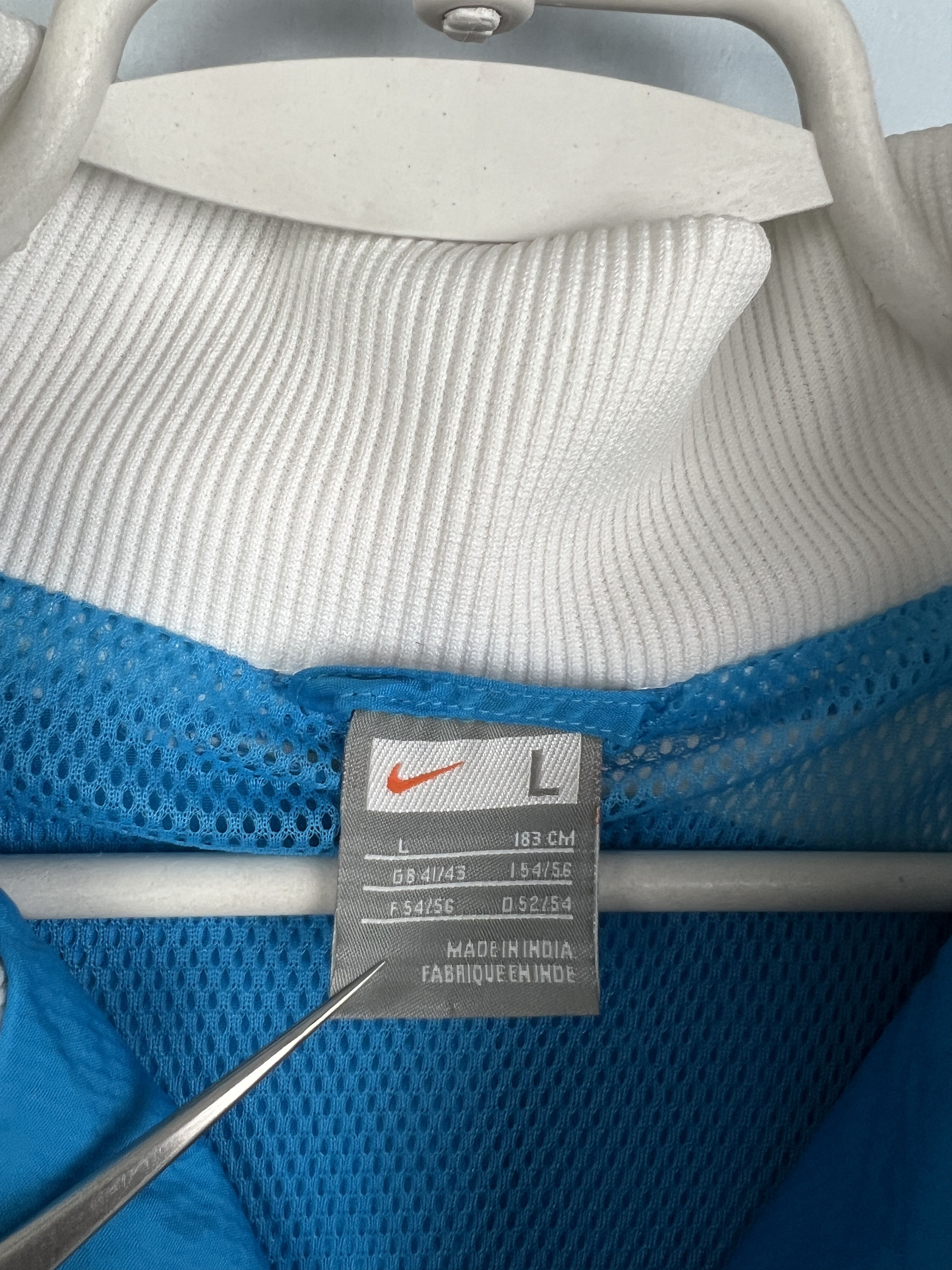Nike Inter Milan Football Blue Jacket Soccer Train Track Top Zip Size US L / EU 52-54 / 3 - 8 Thumbnail