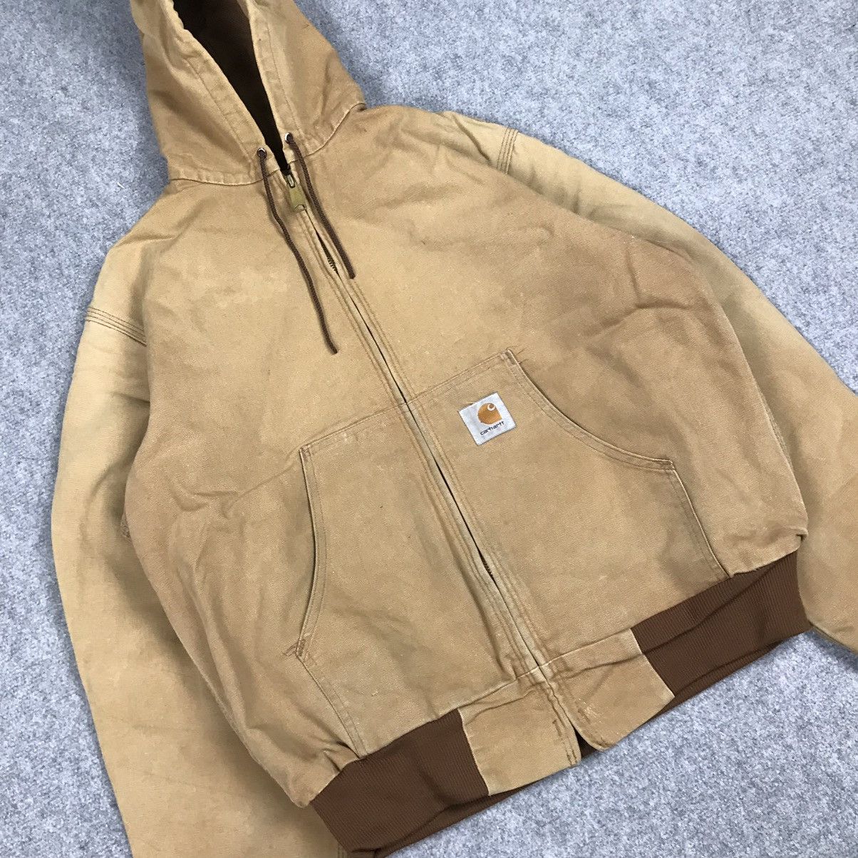 Carhartt × Vintage CARHARTT FADED ZIPPER HOODIE JACKET Size US M / EU 48-50 / 2 - 6 Thumbnail