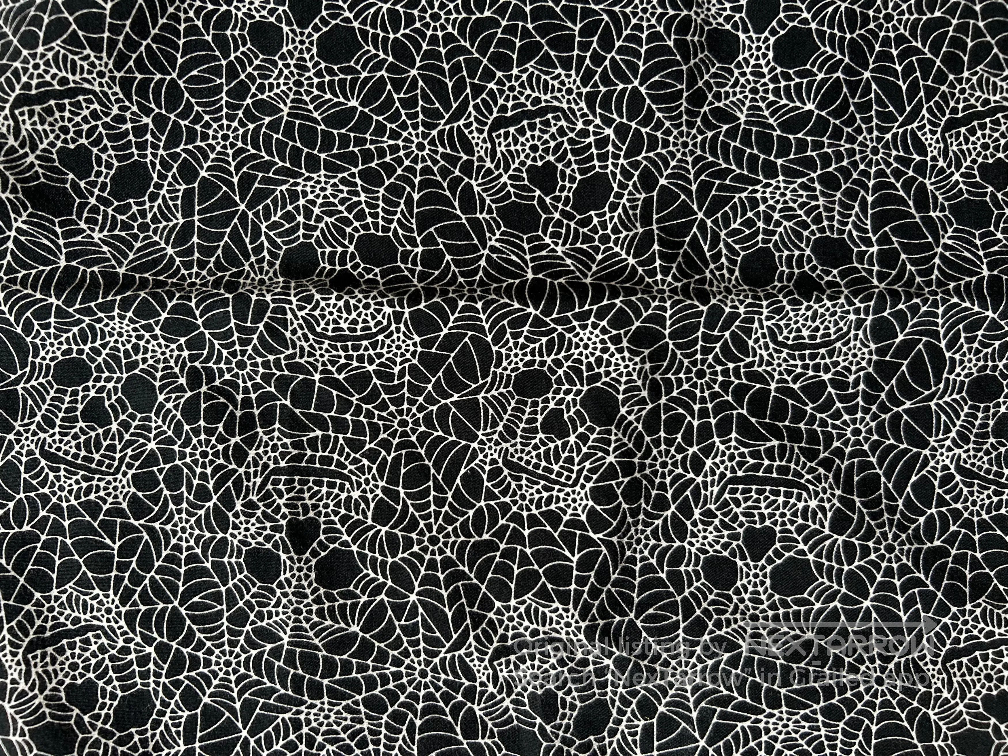 DEN IM by SIKI IM Number (N)ine 05ss Skull Spider Web Scarf. Size ONE SIZE - 3 Thumbnail