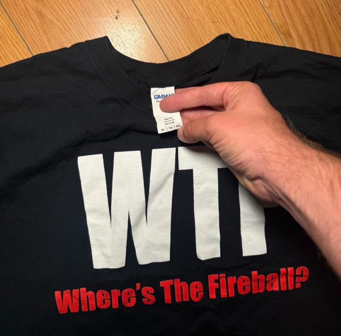 Other Wtf Where’s the Fireball? Whiskey promo fire demon y2k flame Size US XL / EU 56 / 4 - 3 Thumbnail