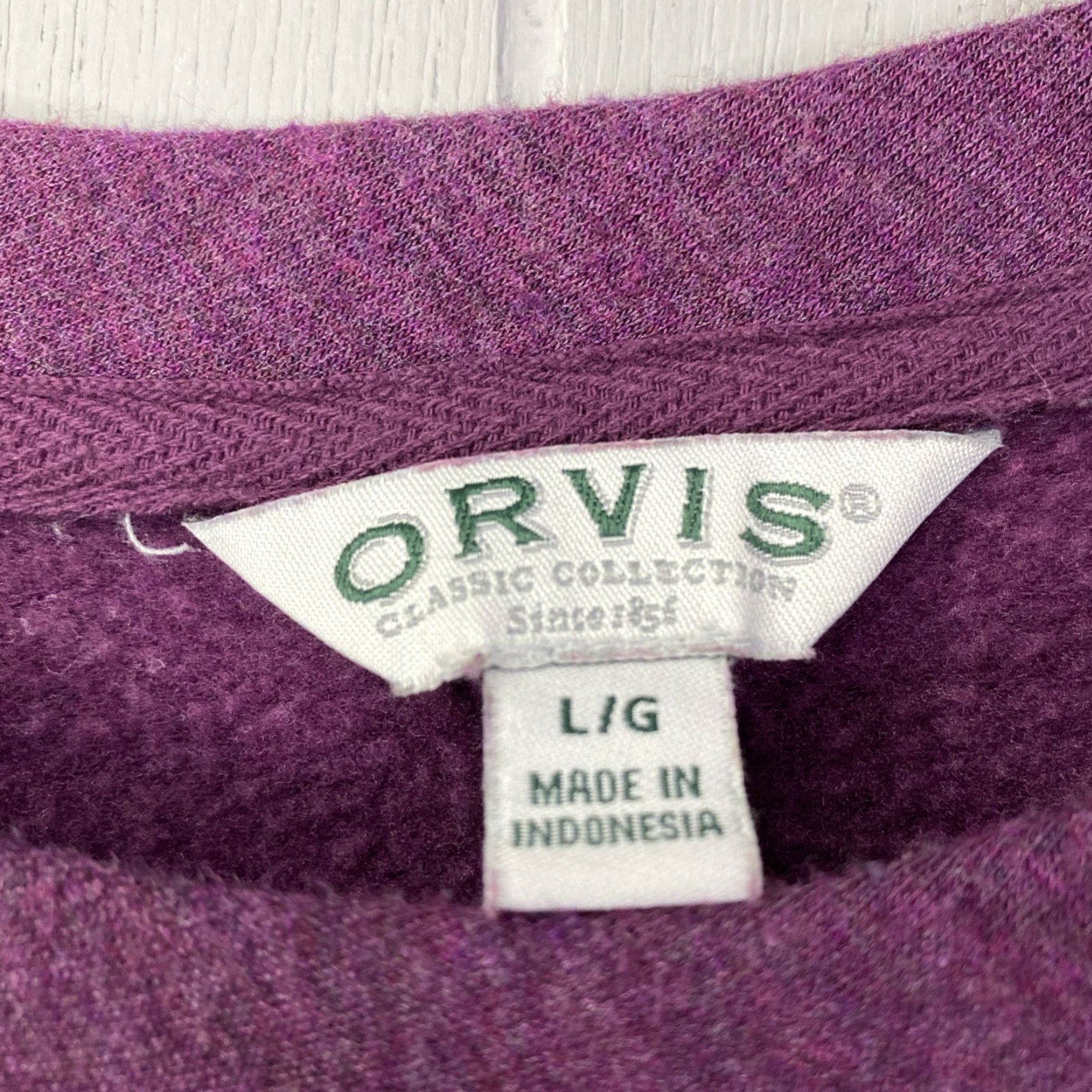 Orvis Orvis Modal Sweater Women’s Large Fleece Pullover Maroon Sweater 23x28 Soft L Size L / US 10 / IT 46 - 2 Thumbnail