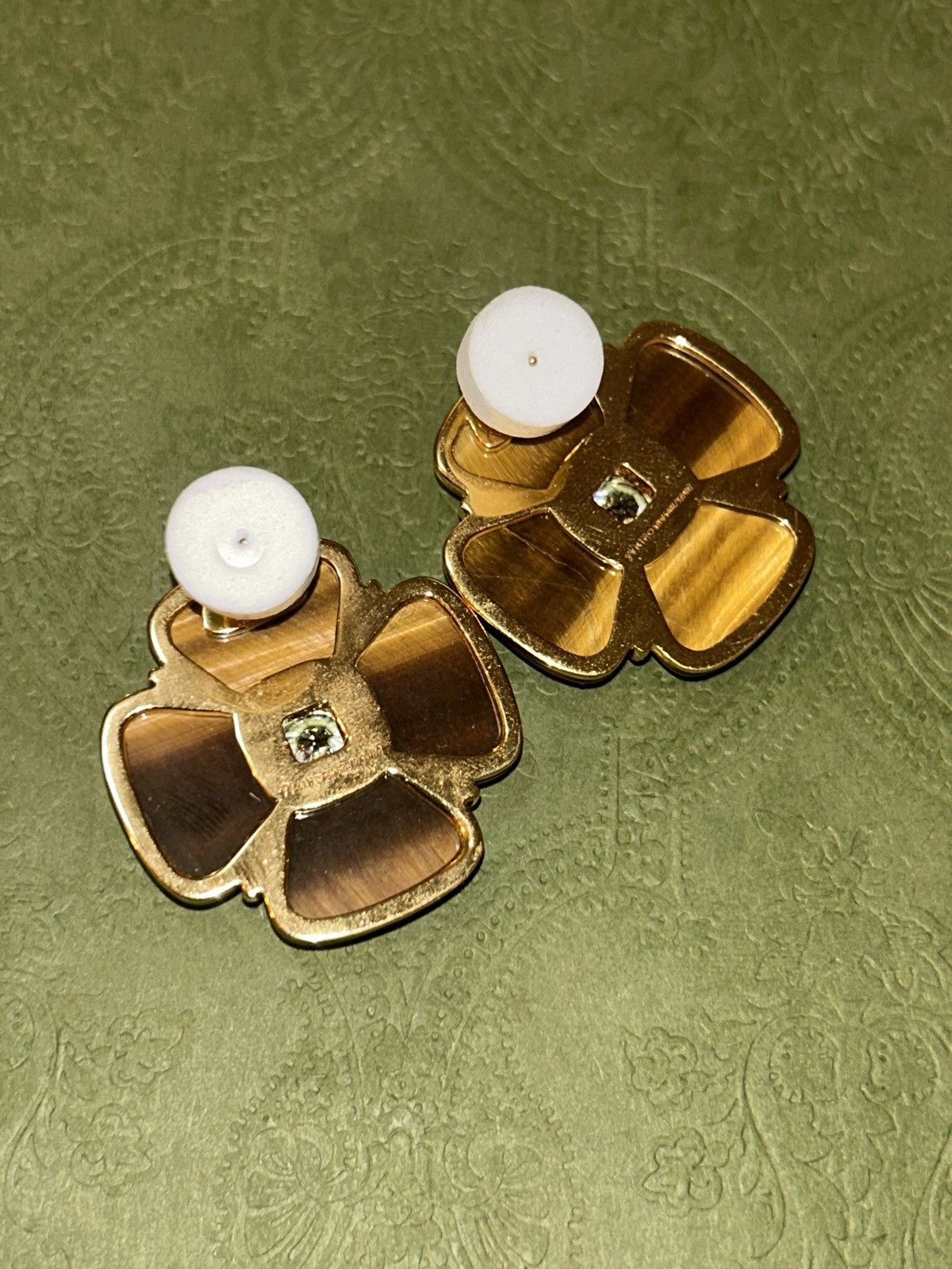 Shushu/Tong SHUSHU/TONG Brown & Crystal YVMIN Edition Flower Earrings Size ONE SIZE - 4 Thumbnail