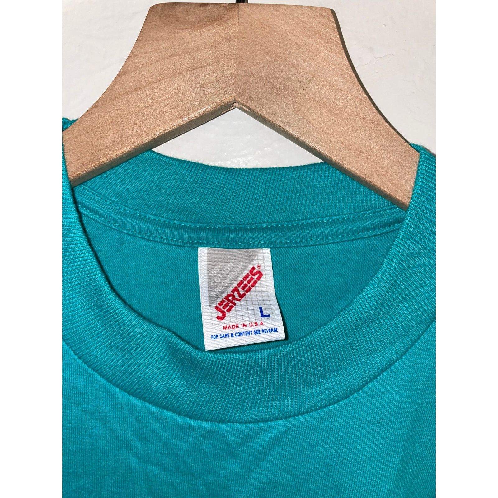 Jerzees Vintage Montana Shirt Sun Nature Teal Tee VTG 90s Large Size US L / EU 52-54 / 3 - 4 Thumbnail