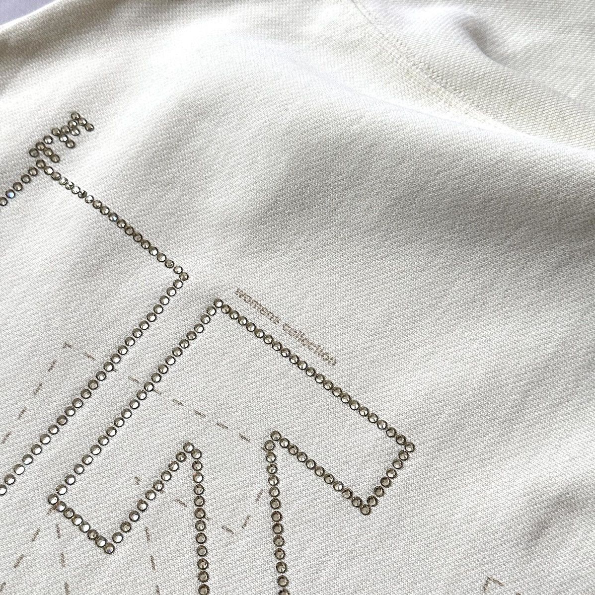 Off-White FW19 Off White Diagonal Arrow Rhinestones Logo Sweatshirt Size M / US 6-8 / IT 42-44 - 6 Thumbnail
