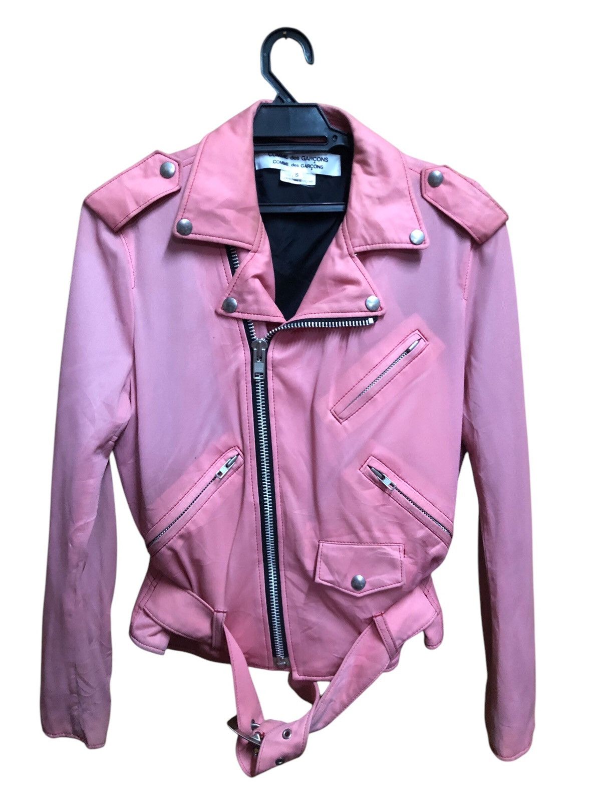 Comme des Garcons Comme des Garcons Biker Double Collar Jacket Size S / US 4 / IT 40 - 1 Thumbnail