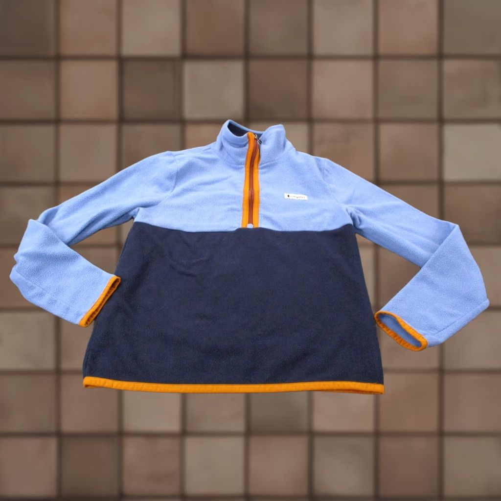 Cotopaxi Cotopaxi Jacket Mens S Fleece Pullover Zip Windbreaker Outdoors Hiking Camping Active Team Logo Zip Pockets 1/4 Zip Sit Stand-Up Collar Blue Mens Size US S / EU 44-46 / 1 - 1 Thumbnail