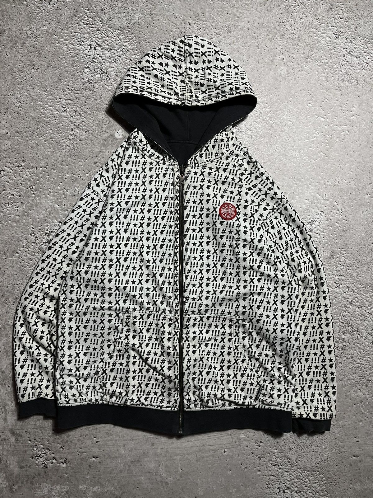 Independent Truck Co. × Japanese Brand Y2K reversible zip-up hoodie Independent logo graphic print Size US XL / EU 56 / 4 - 17 Thumbnail