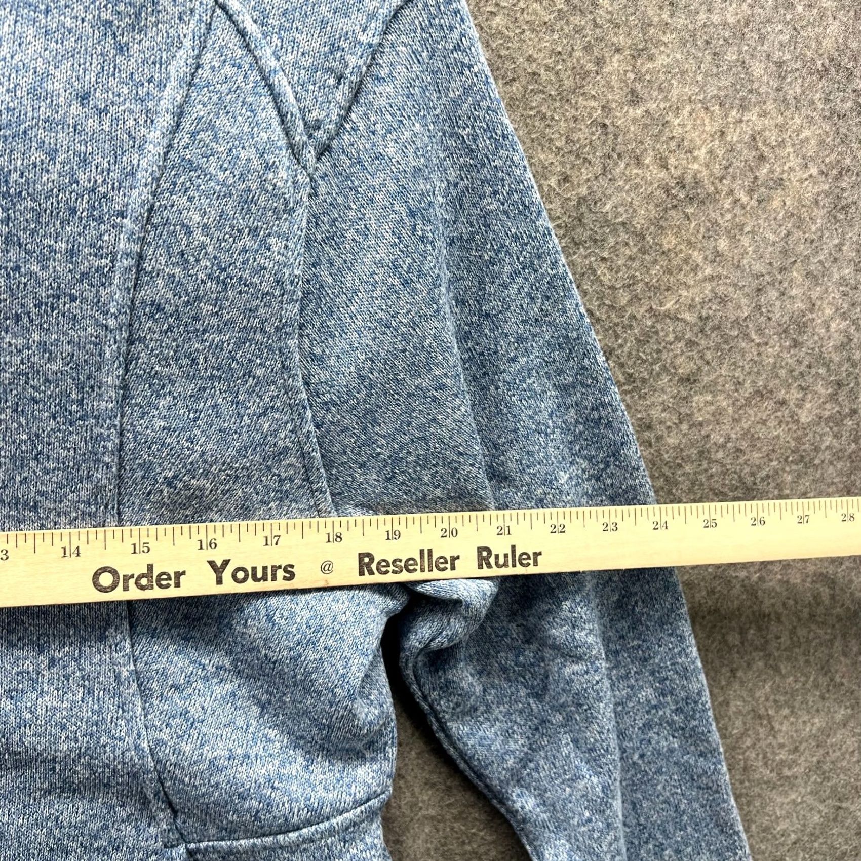 Eddie Bauer VINTAGE Eddie Bauer Hoodie Womens XL Blue Vtg Jacket Women Heather Full Zip Fleece Melange Size XL / US 12-14 / IT 48-50 - 3 Thumbnail