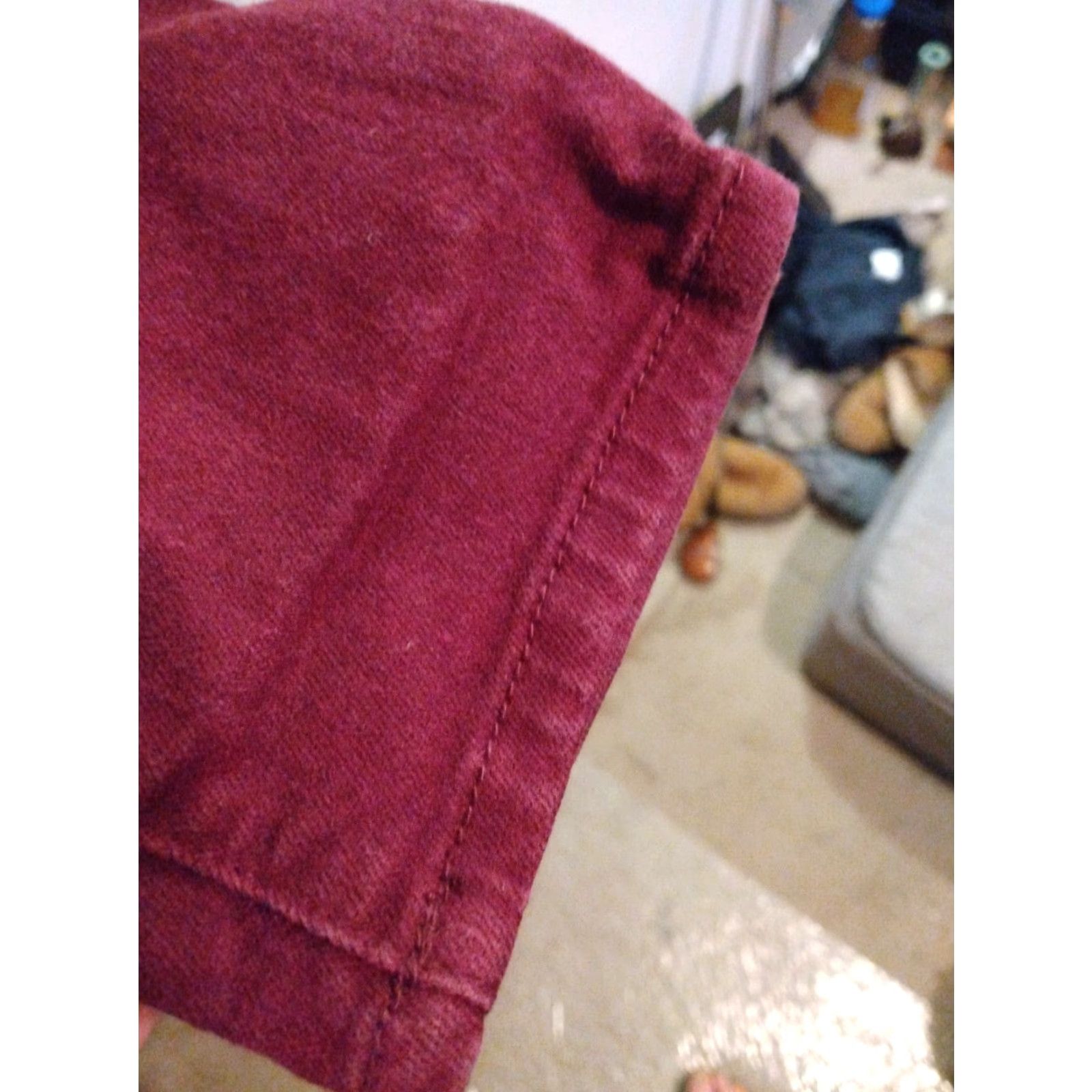 Rsq RSQ Miami Jeggings Size 3 Burgundy Cotton/Spandex Stretchy Jeans Women 28" X 27" Red Jegging 27" Inseam Size 27" / US 4 / IT 40 - 4 Thumbnail