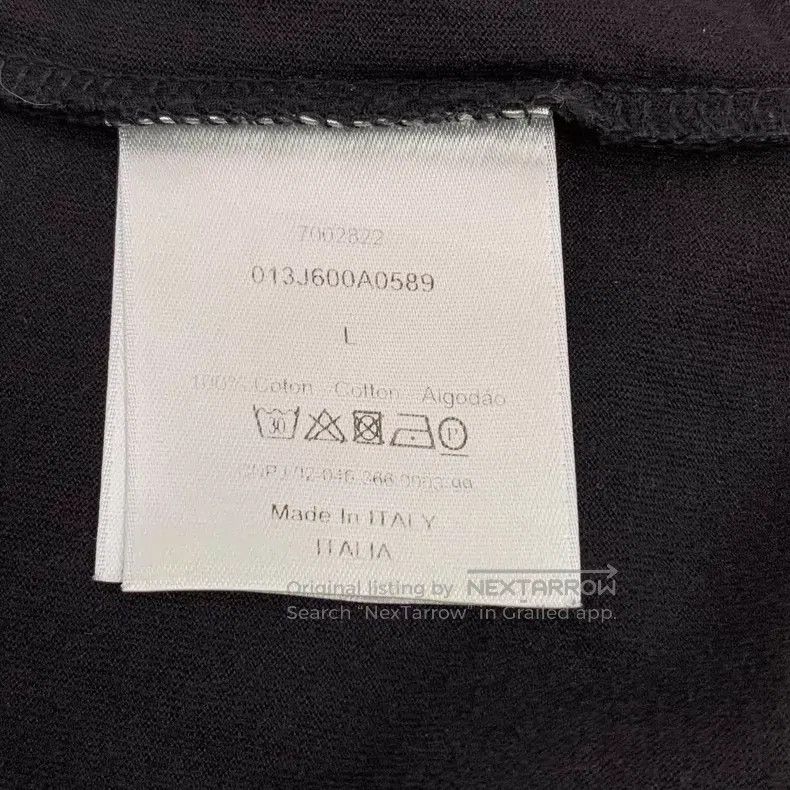 Dior Dior Black CD letter embroidery cotton round-neck short-sl Size US L / EU 52-54 / 3 - 7 Thumbnail