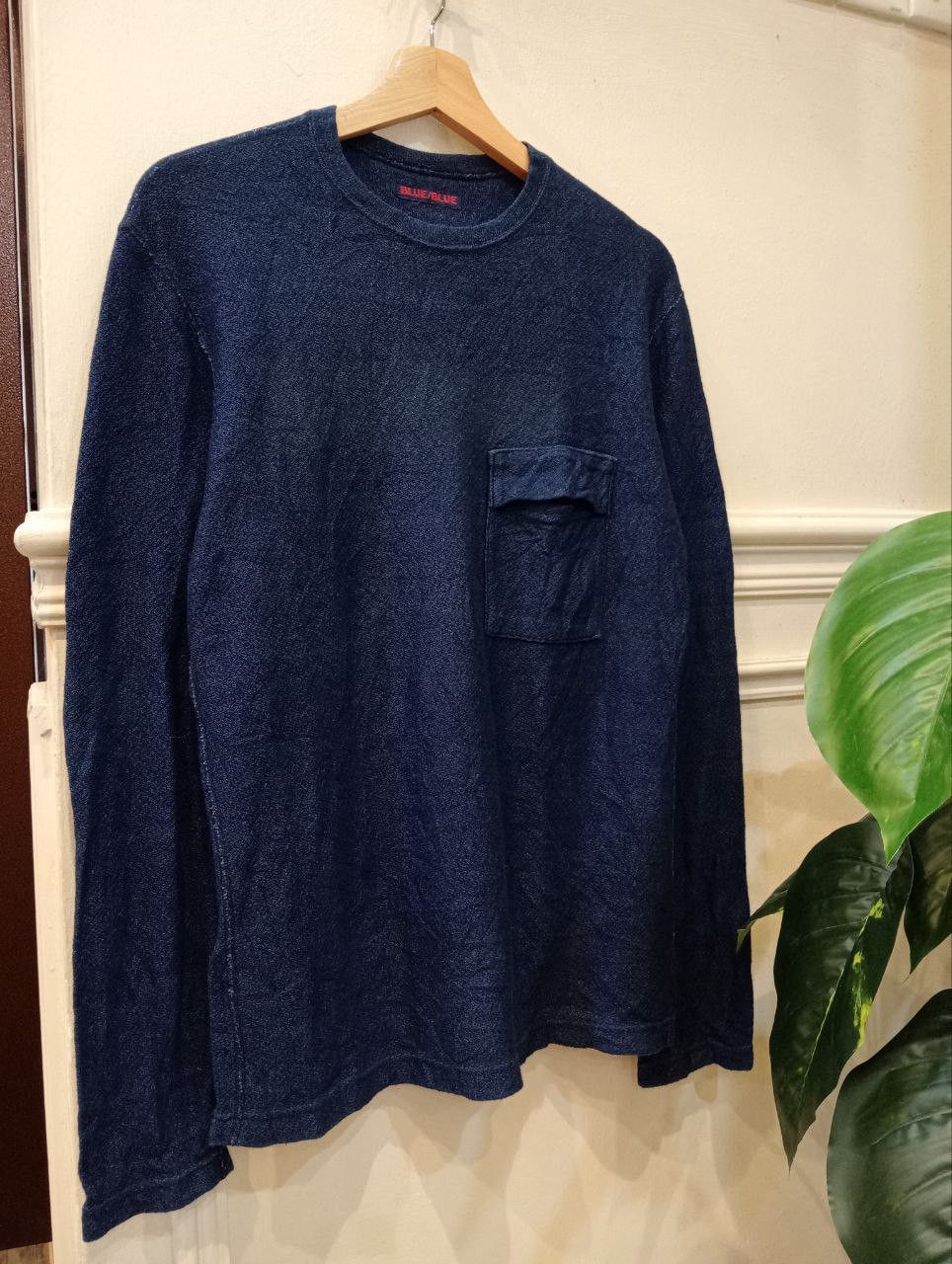 Blue Blue Japan BLUE BLUE JAPAN INDIGO LONG SLEEVE TSHIRT Size US S / EU 44-46 / 1 - 1 Thumbnail