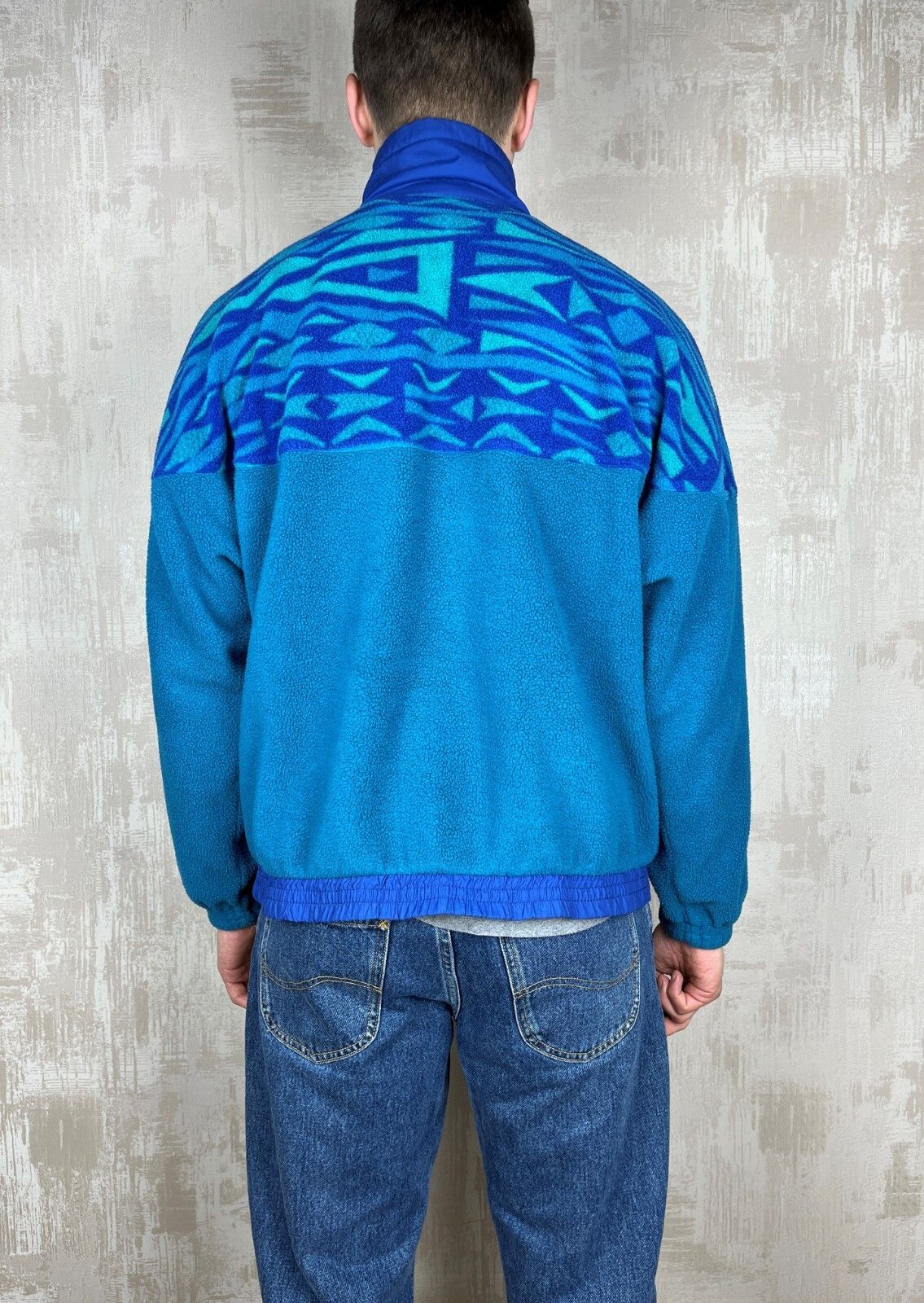 Vintage 90's Astrolabio Abstract Ski Snowboard Fleece Sweater Size US L / EU 52-54 / 3 - 14 Thumbnail