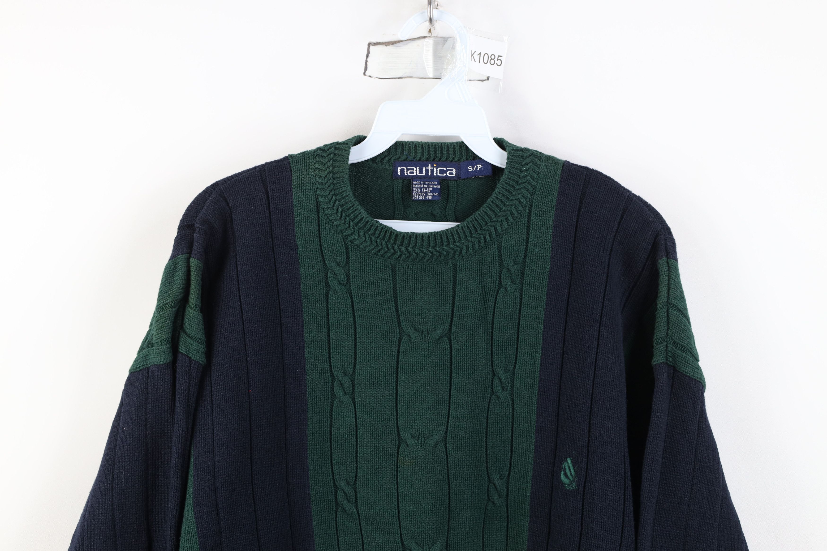Nautica Vintage 90s Nautica Cable Knit Crewneck Sweater Cotton Size US S / EU 44-46 / 1 - 2 Thumbnail
