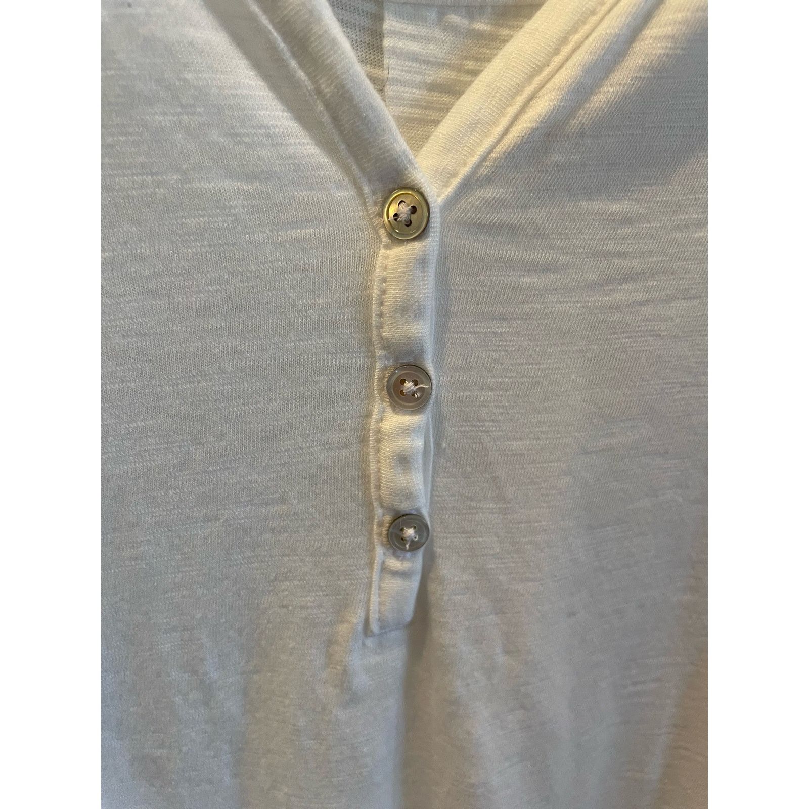 Chicos Chico's White Cotton Slub Ultimate Tee Modal Tunic, size XXL Size XXL / US 16-18 / IT 52-54 - 4 Thumbnail