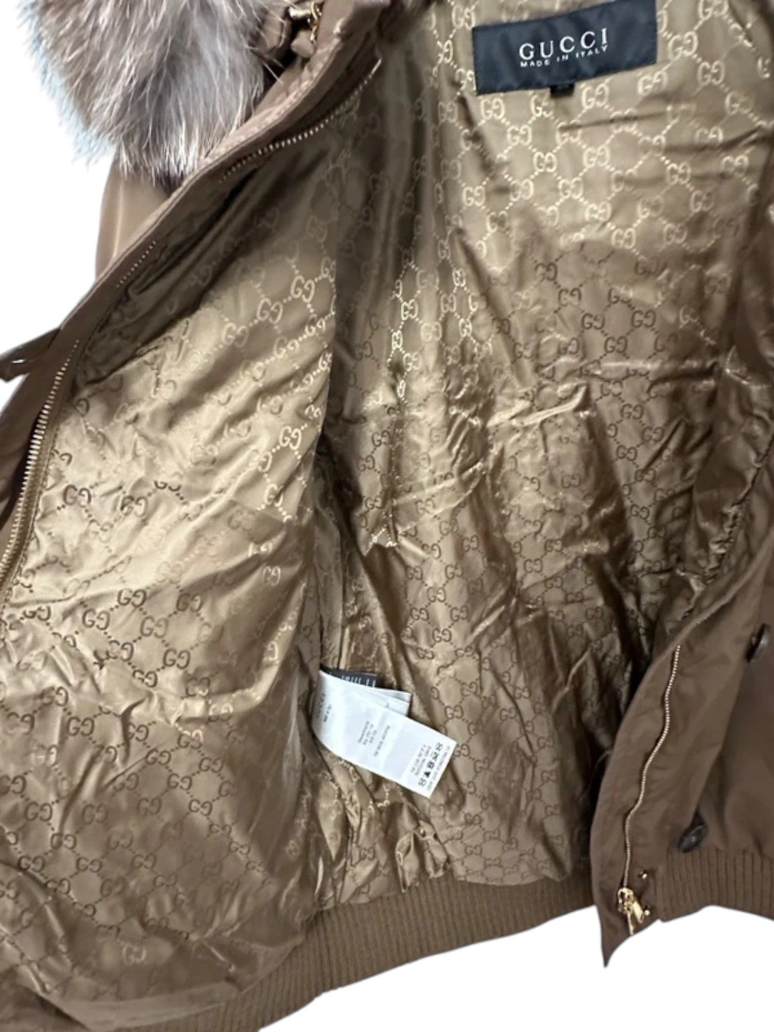 Gucci Gucci Goose Down Bomber Jacket with Blue Fox Fur Trim Size S / US 4 / IT 40 - 11 Thumbnail