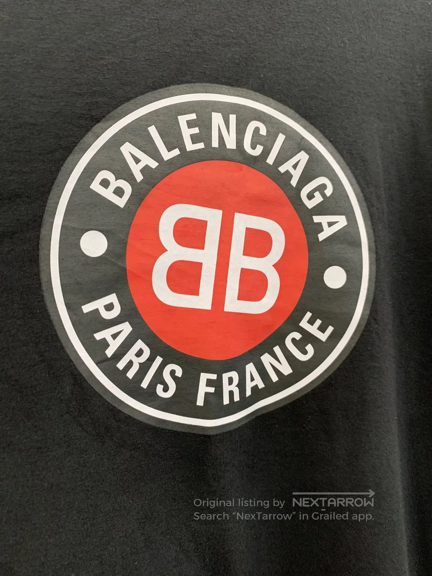 Balenciaga Balenciaga Double B Print Black Crew Neck Tee L. Size US L / EU 52-54 / 3 - 4 Thumbnail