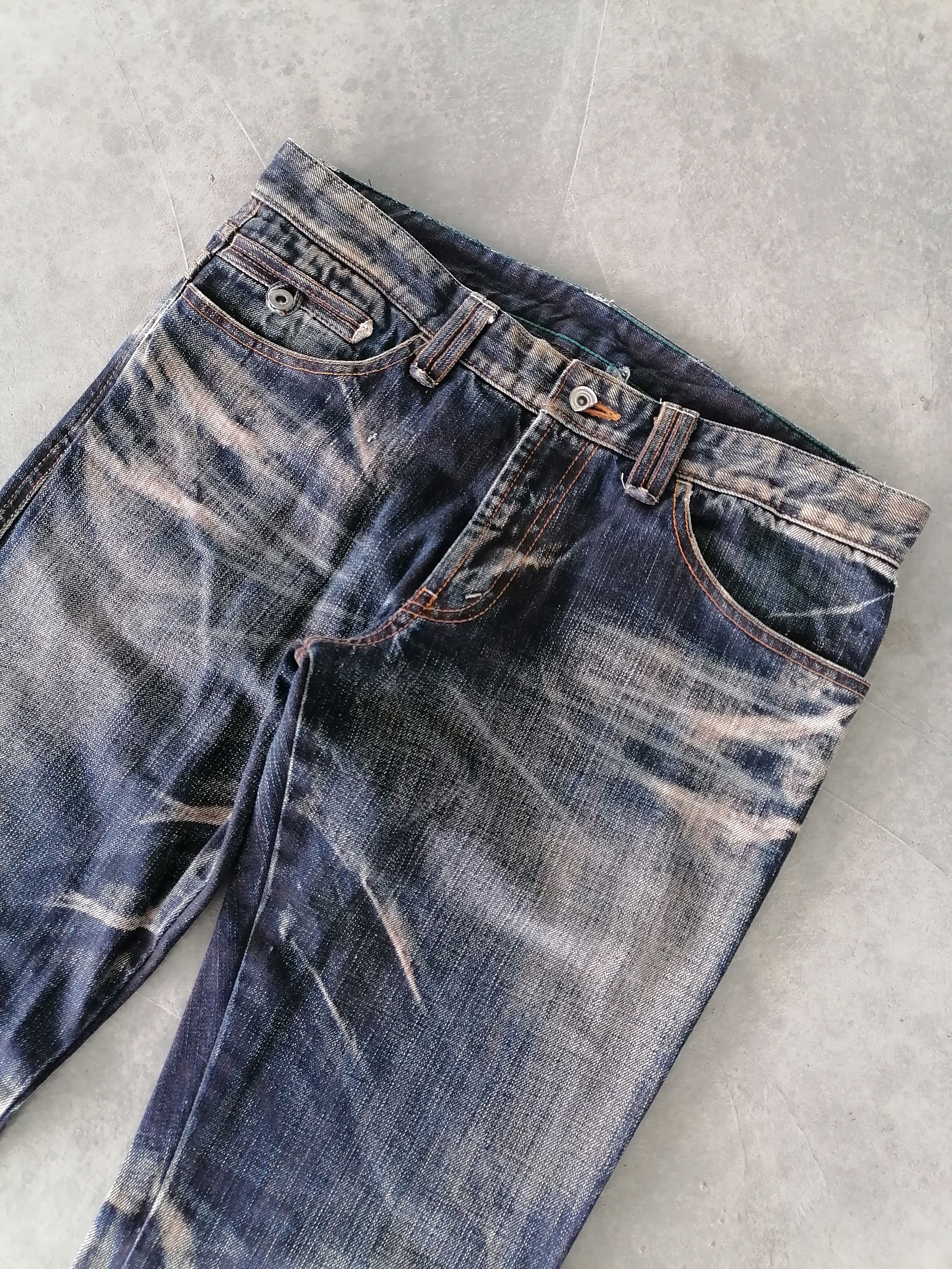 Hysteric Glamour × If Six Was Nine Flare Jeans High Street Claw Mark Distressed Denim Pants Size US 32 / EU 48 - 5 Thumbnail