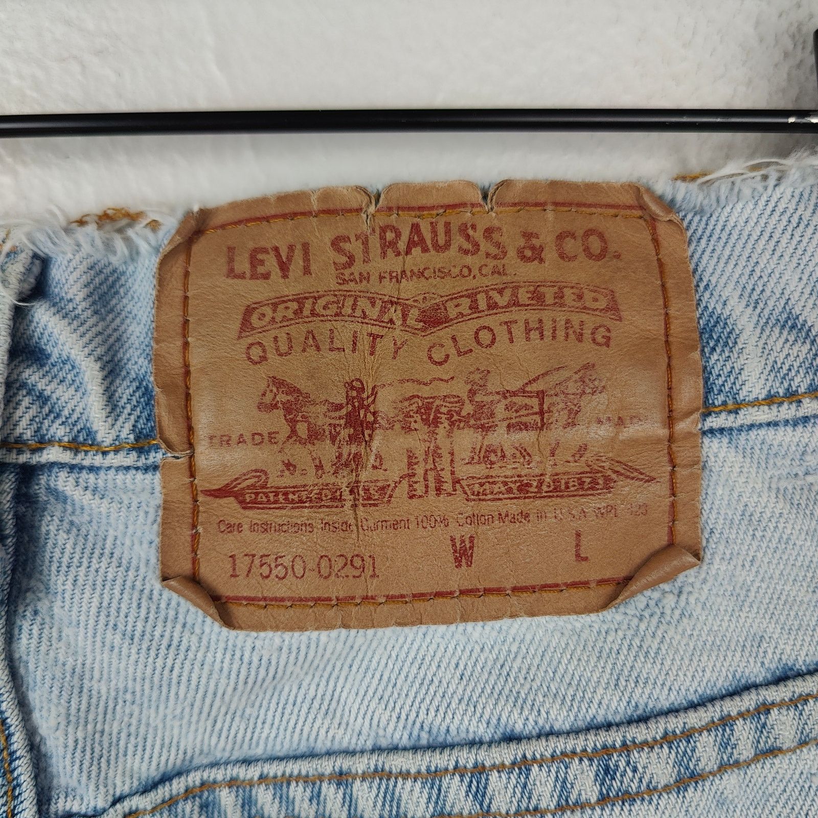 Other Vintage Levi's 17550-0291 Jeans Womens 25 Light Wash Size 25" / US 0 / IT 36 - 7 Thumbnail