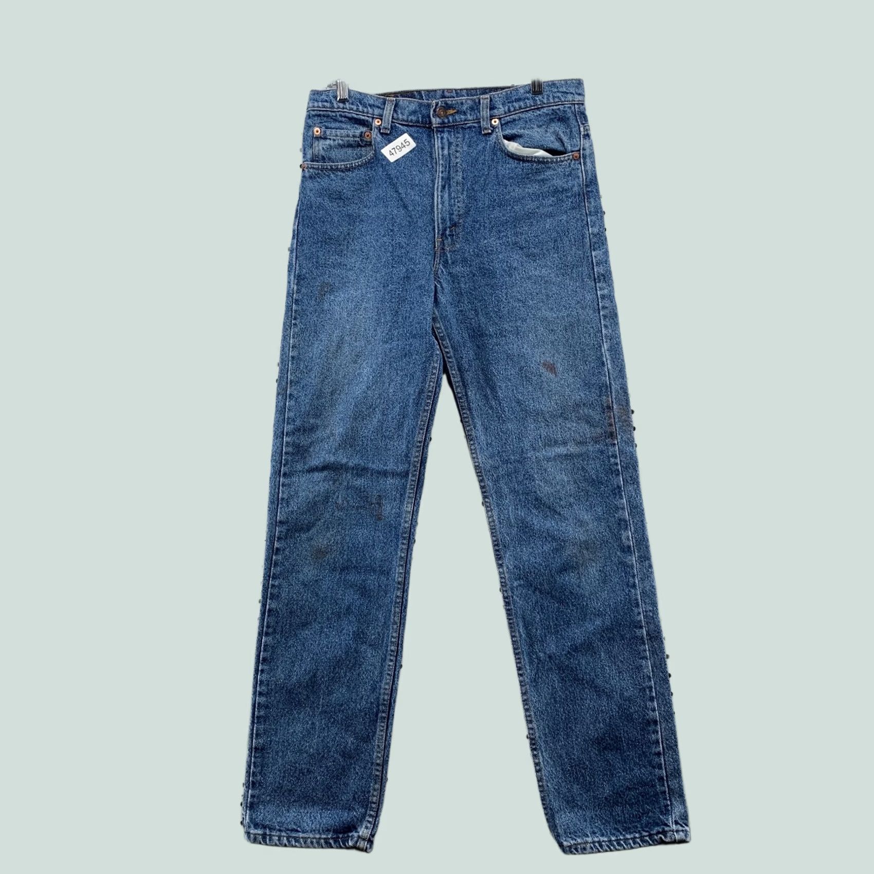 Levi's Levi's 505 Jeans Mens 34x32 Straight Light Wash USA Made 505 Levis Jeans Mens Size US 34 / EU 50 - 1 Thumbnail