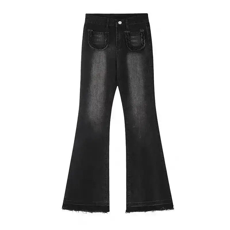 Japanese Brand Street wash skinny stretch micro-flared versatile jeans Size US 30 / EU 46 - 3 Thumbnail