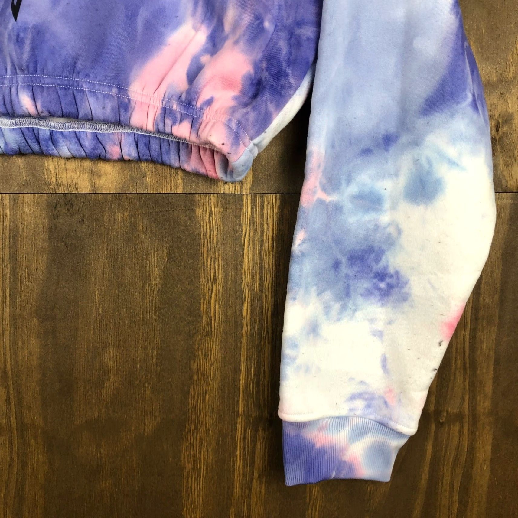 Vintage Tom & Jerry Womens Sweatshirt Tie Dye Cropped Hooded Y2K XL Pink Sweater Pullover Hooded Graphic Print Casual Streetwear Shirt Womens XL Size XL / US 12-14 / IT 48-50 - 4 Thumbnail