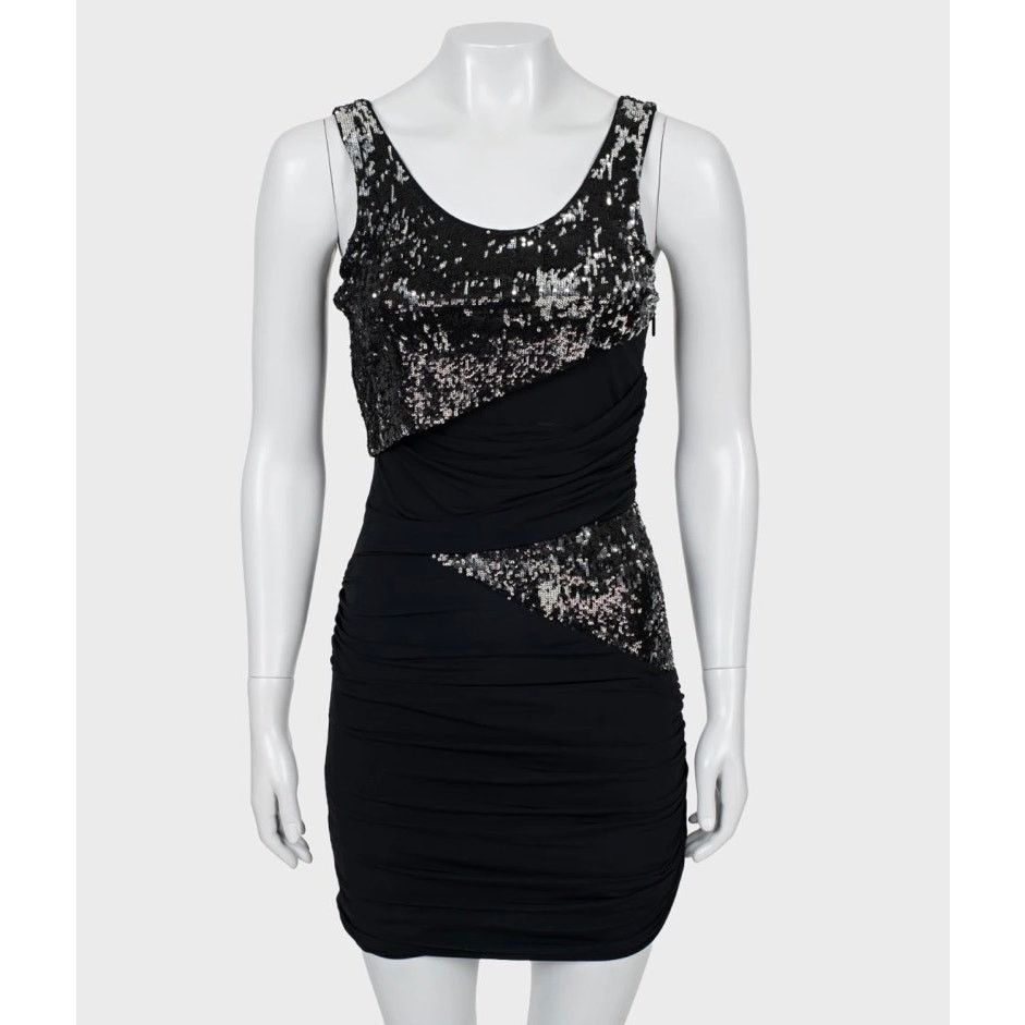 Roberto Cavalli Roberto Cavalli Black Sequin Fitted Dress - IT38 / Small Size XS / US 0-2 / IT 36-38 - 1 Thumbnail
