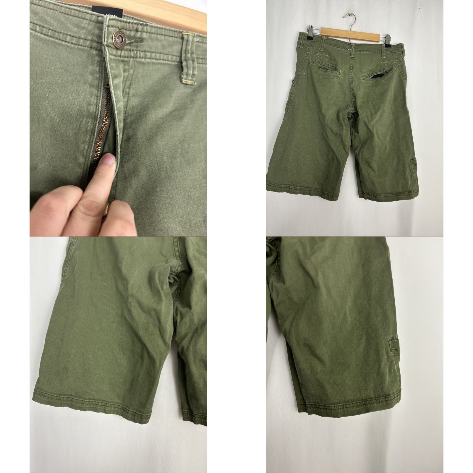 Prana Prana Mens Small Army Green Cargo Cotton Blend Outdoor Shorts Size US 29 - 8 Thumbnail