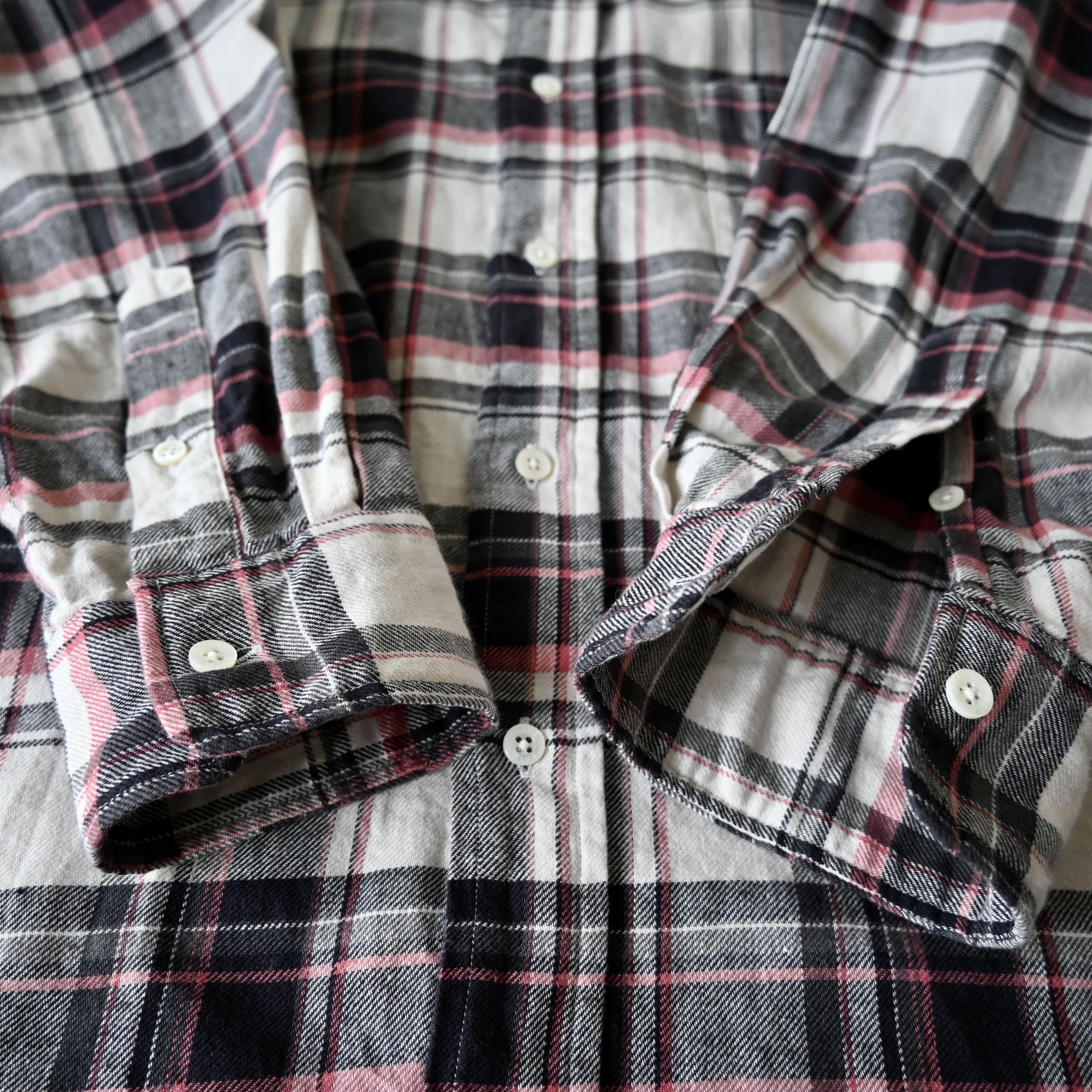 Beams Plus BEAMS Plus 85/15 cotton linen plaid shirt made in Japan Size US M / EU 48-50 / 2 - 14 Thumbnail