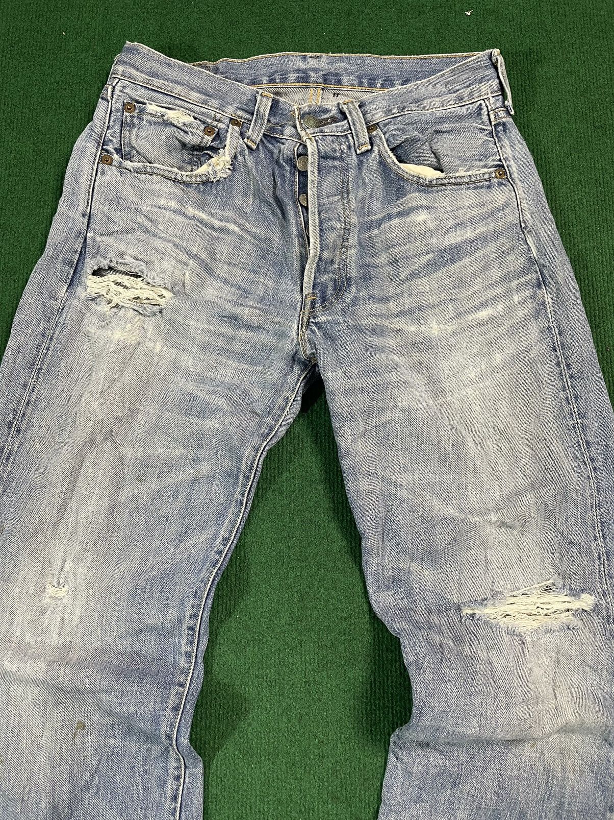 Levi's Levis Vintage Distressed Big E Selvage Japan Size US 31 - 4 Thumbnail