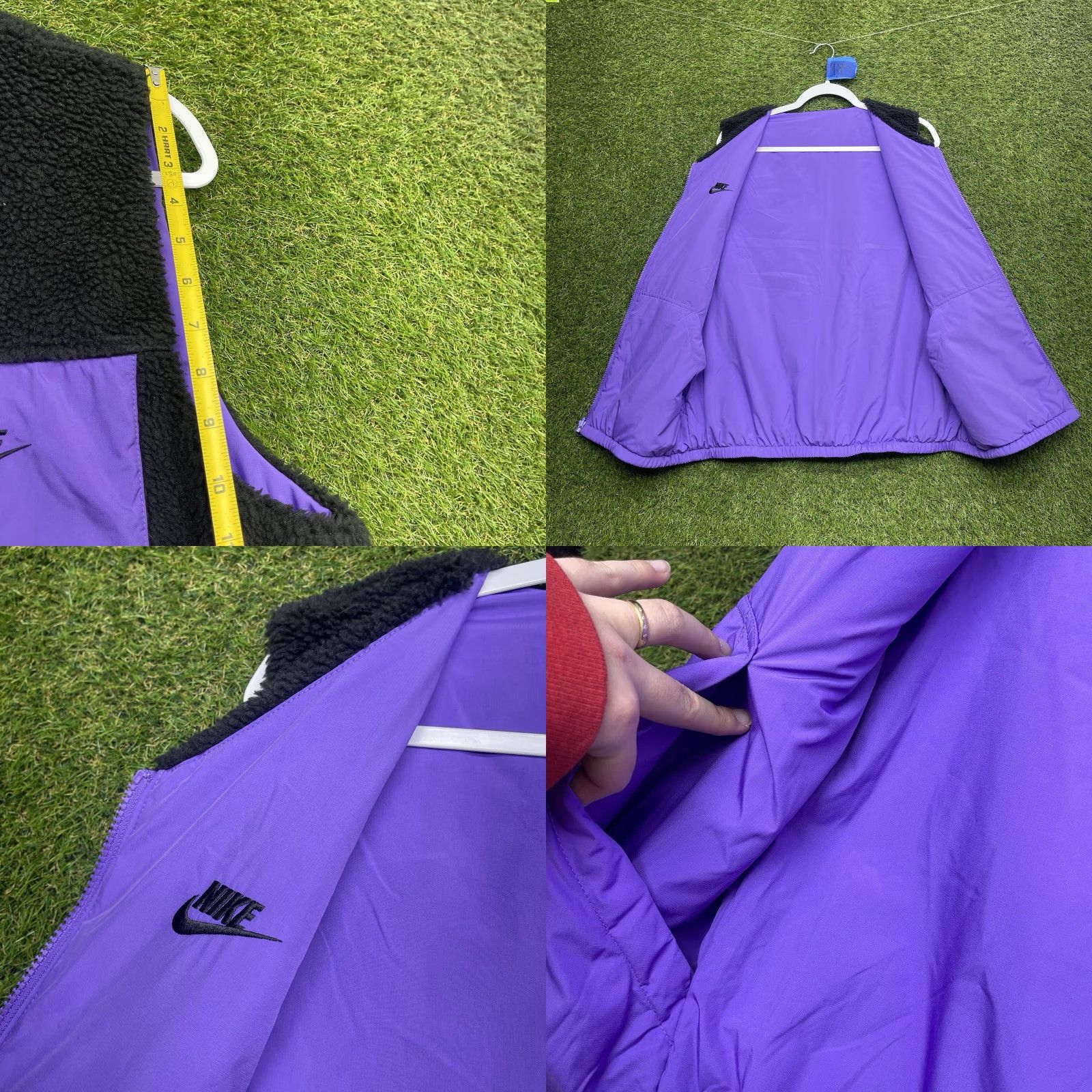 Nike Nike Reversible Vest Mens Medium Black Purple Sherpa Winterized Fleece Tech Size US M / EU 48-50 / 2 - 8 Thumbnail