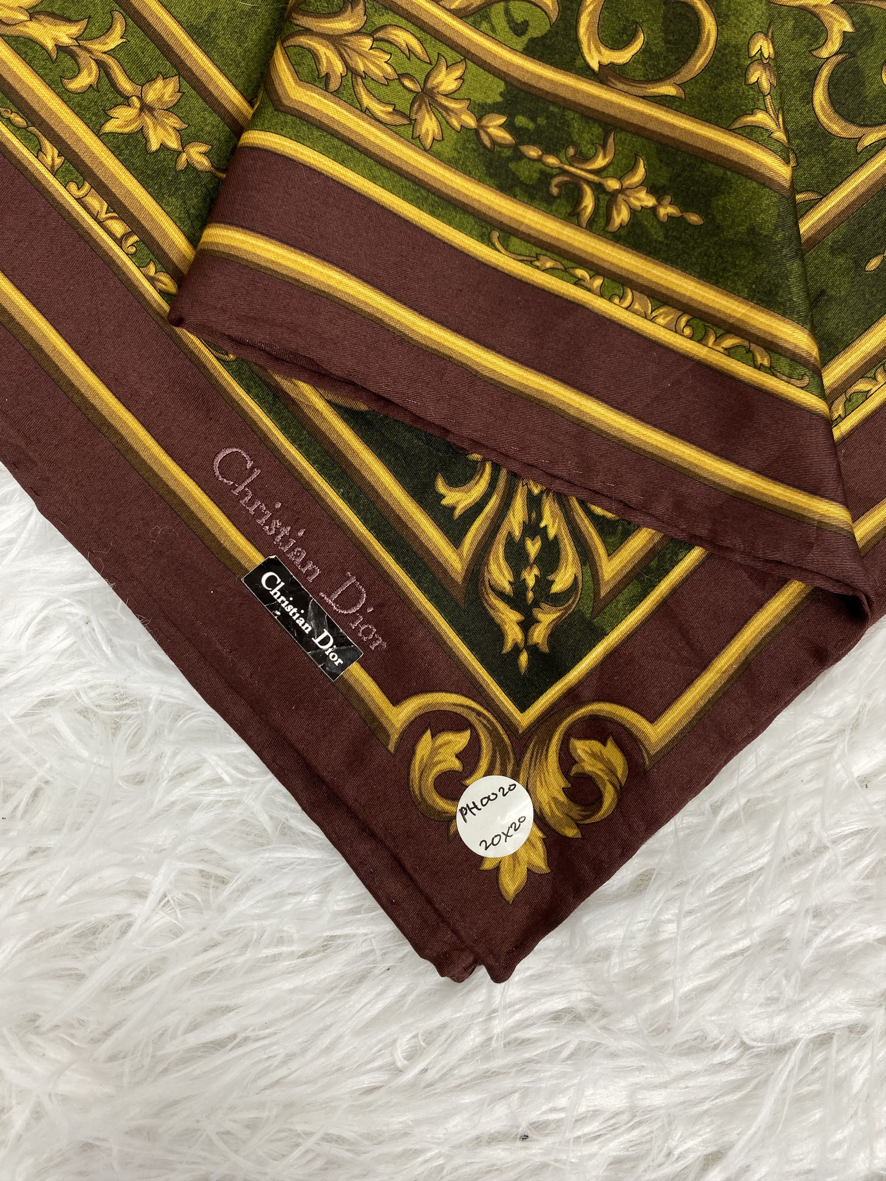 Christian Dior Monsieur × Vintage Vintage Christian Dior Handkerchief PH0020 Size ONE SIZE - 2 Thumbnail