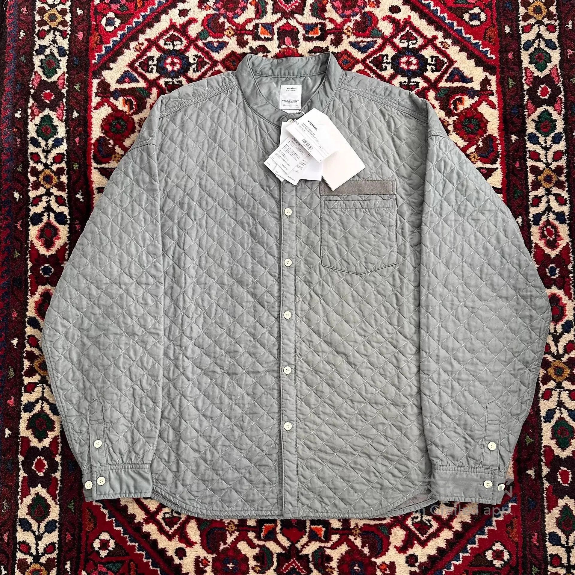 Visvim Quilted Long Sleeve Button-Up Shirt. Size US L / EU 52-54 / 3 - 2 Thumbnail
