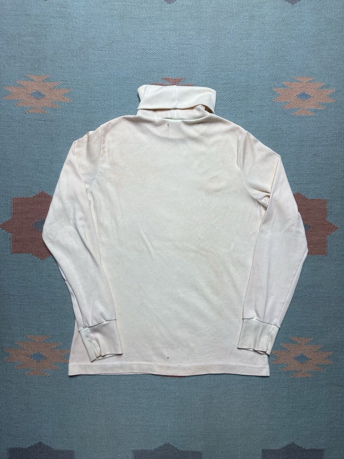 Vintage 70s t shirt turtleneck sears soft cotton distressed small Size US S / EU 44-46 / 1 - 2 Thumbnail