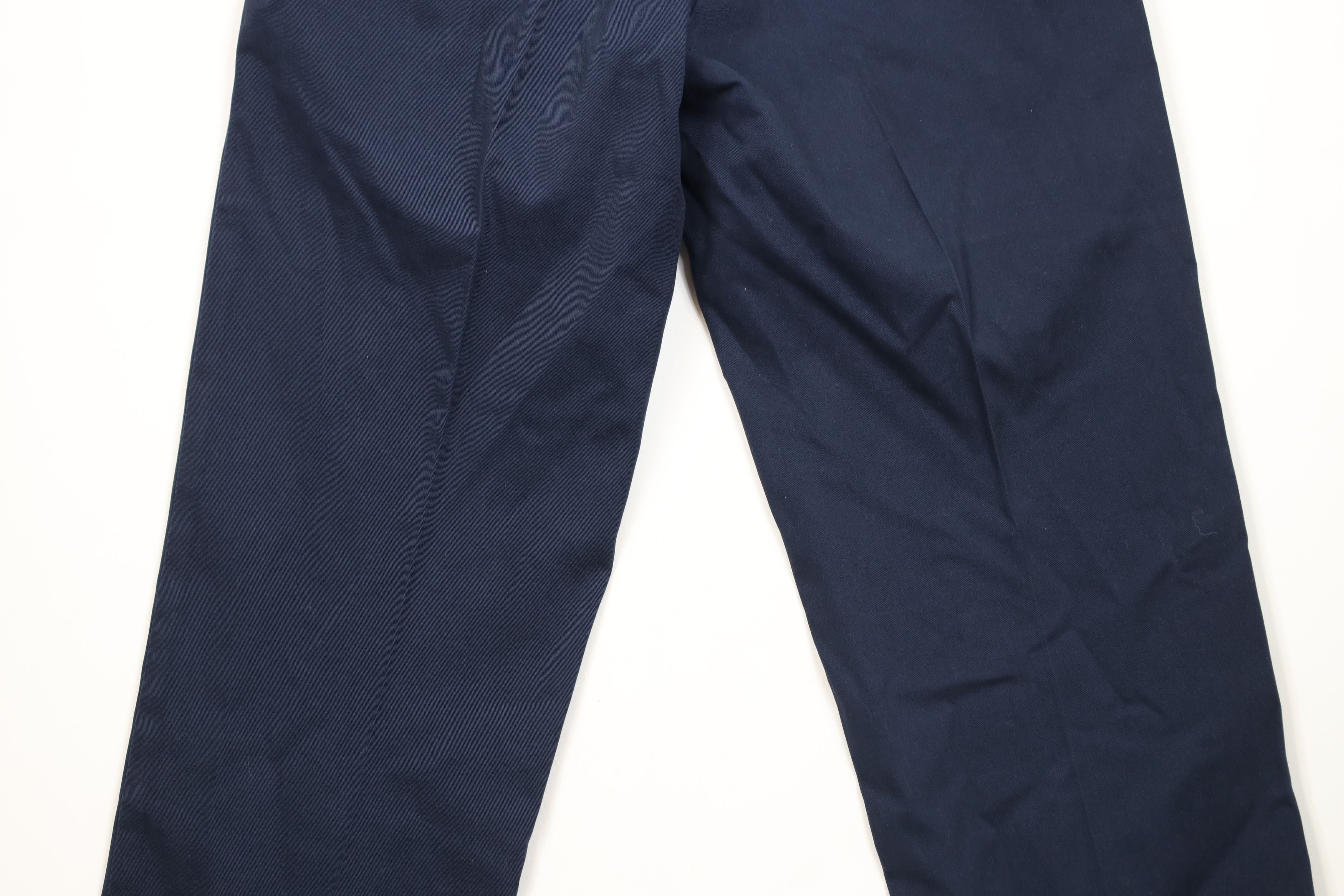 Ralph Lauren Vintage 90s Ralph Lauren Heavy Cotton Chino Pants Navy Blue Size US 32 / EU 48 - 12 Thumbnail