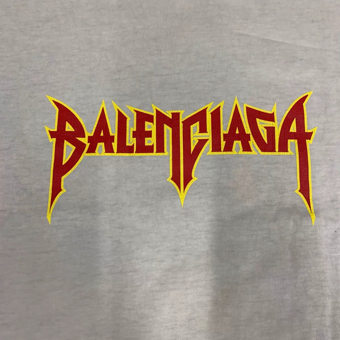 Balenciaga Balenciaga Gray Distressed Short Sleeve 3 Size US L / EU 52-54 / 3 - 8 Thumbnail