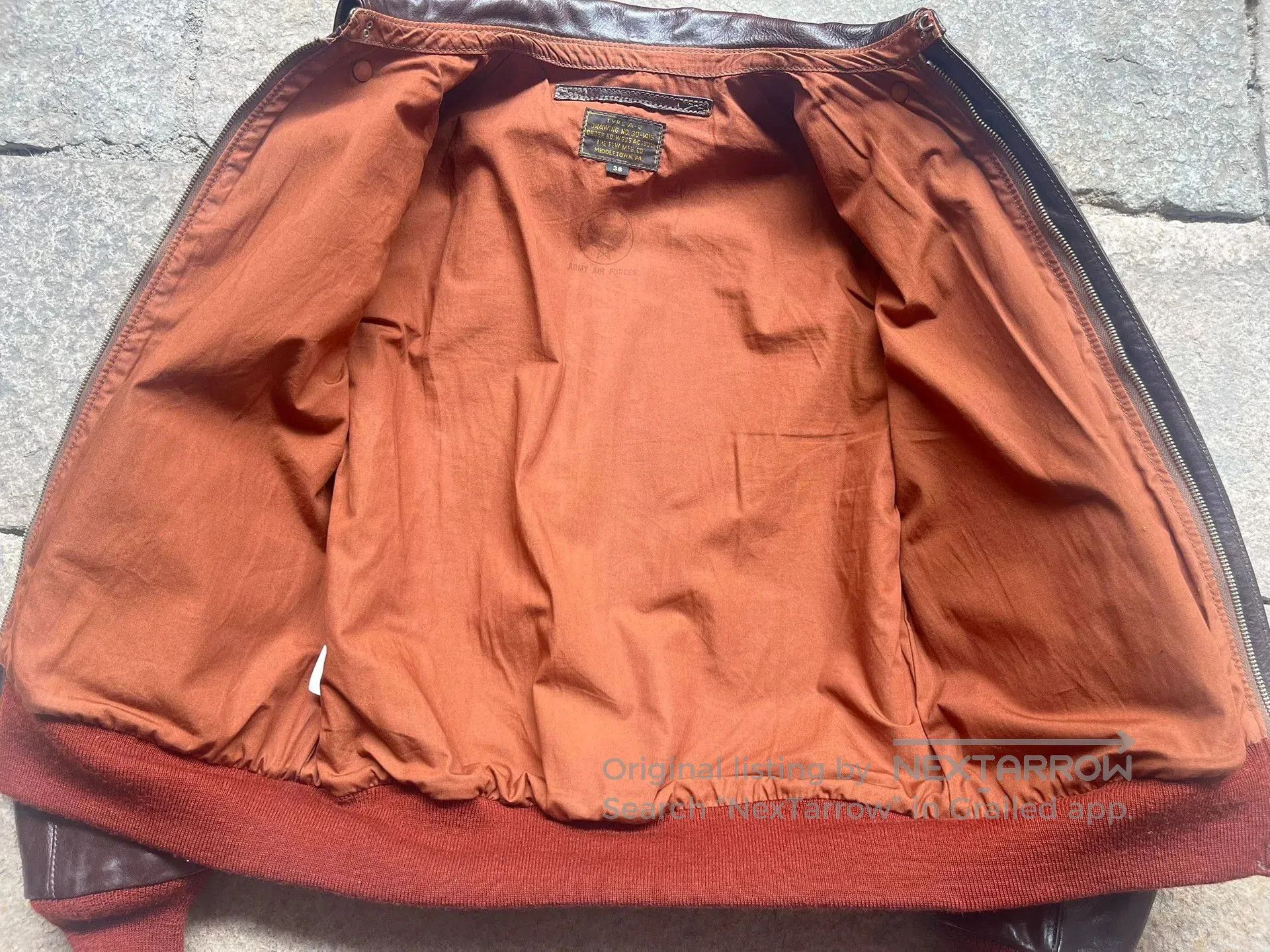 Buco The Few A2 Pilot Leather Jacket. Size US M / EU 48-50 / 2 - 8 Thumbnail