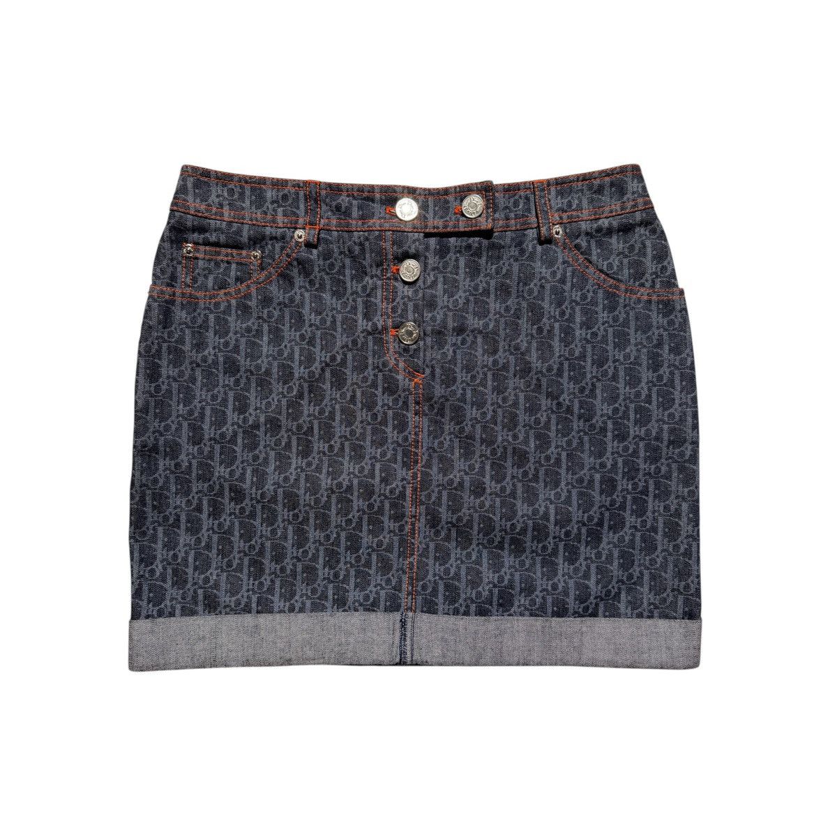 Dior SS06 Flight monogram denim skirt Size 28" / US 6 / IT 42 - 1 Thumbnail