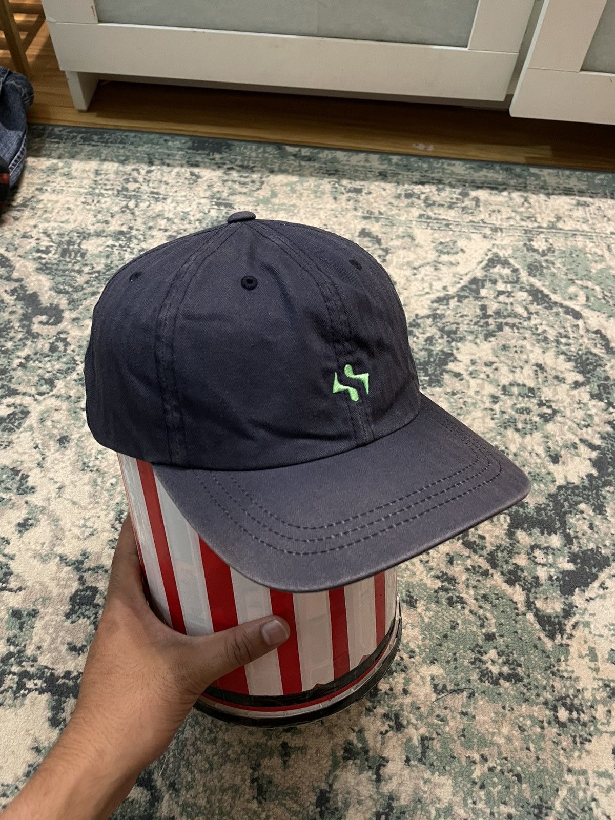 Stussy Stussy Herringbone Twill Strap Back Hat Size ONE SIZE - 10 Thumbnail