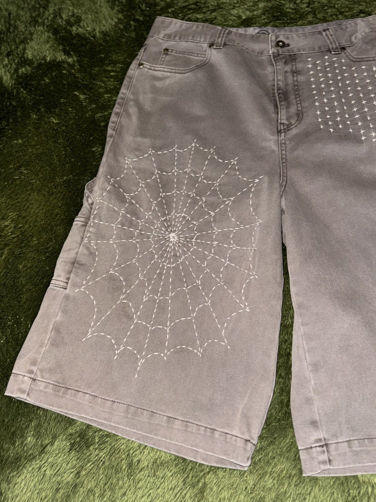 Dickies [XL] Dickies Japanese Sashiko Custom Spider Carpenter Shorts Size US 36 / EU 52 - 3 Thumbnail