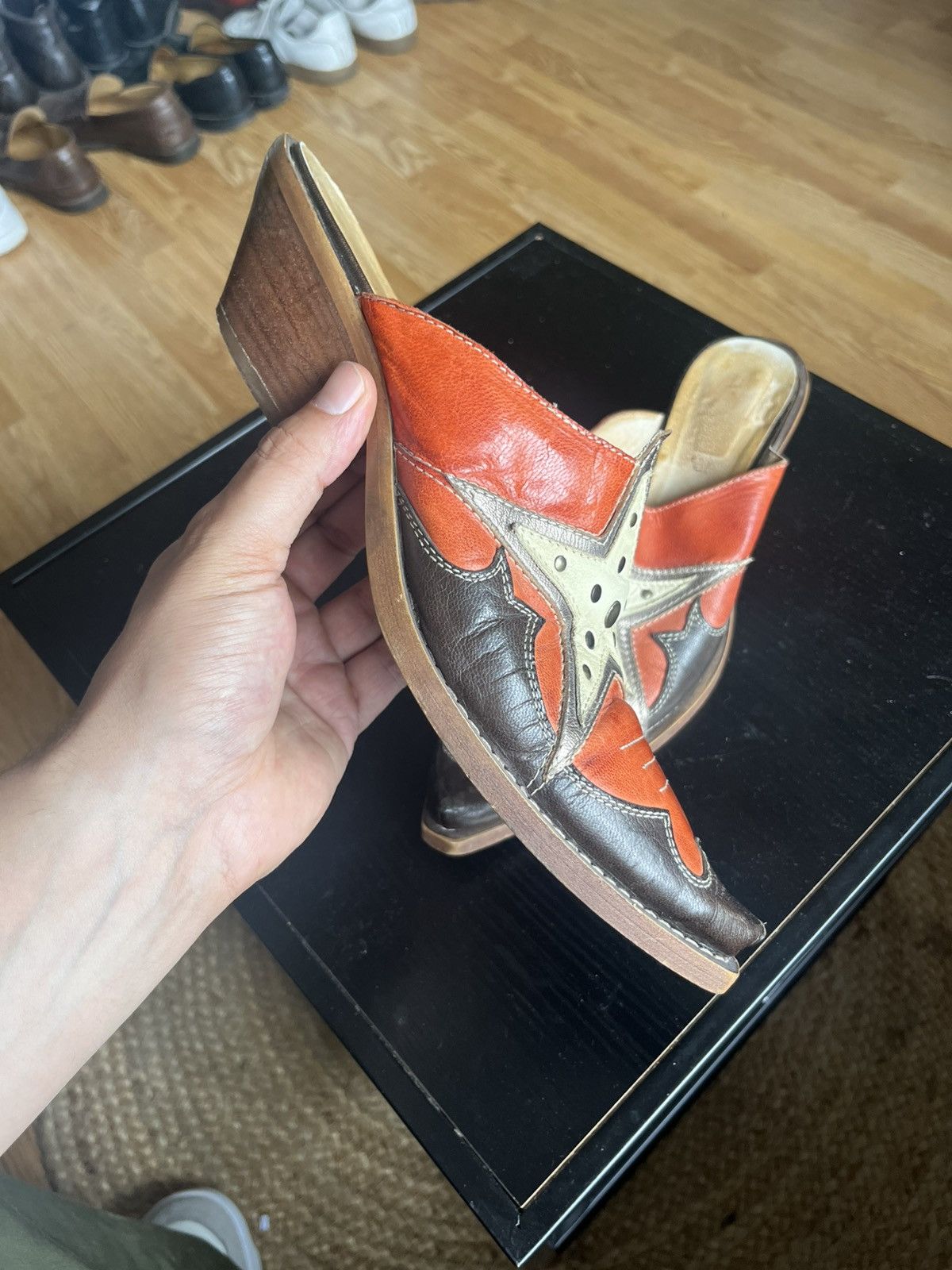 Vintage Western Cowboy Boots Mules Size US 10 / IT 40 - 2 Thumbnail