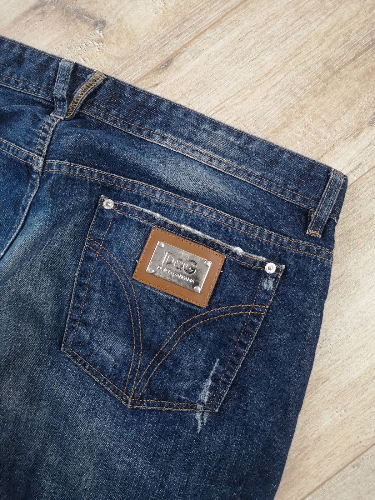 Dolce & Gabbana Dolce&gabbana Metal Logo Denim Pants Size US 40 / EU 56 - 9 Thumbnail