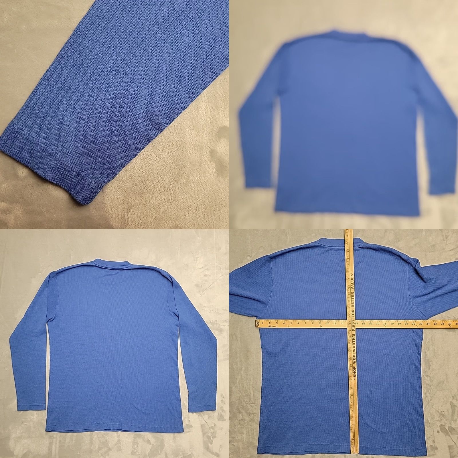 Ecko Unltd. VINTAGE Ecko Unltd Shirt Mens XL Blue Thermal Long Sleeve Crewneck Rhino Logo Unlimited Size US XL / EU 56 / 4 - 8 Thumbnail