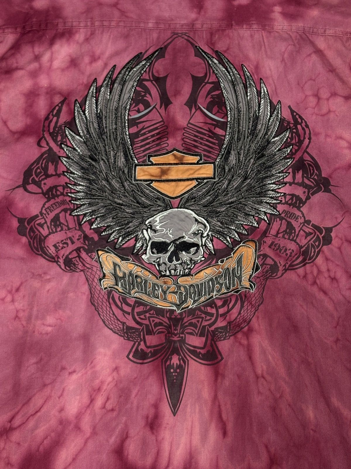 Harley Davidson 2000s Harley Davidson Affliction Mechanic Tee Size XL 0780 Size US XL / EU 56 / 4 - 4 Thumbnail