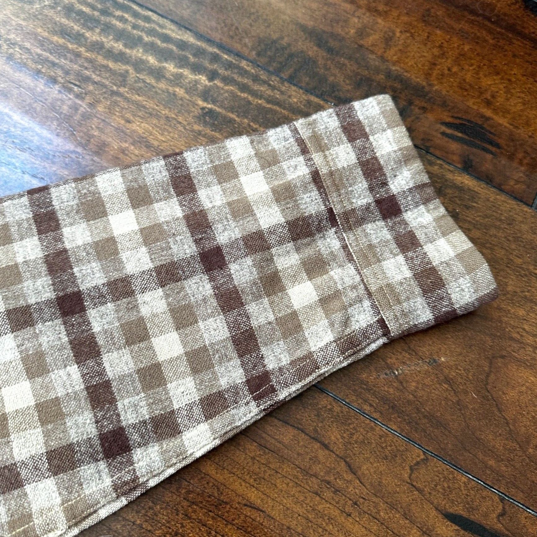 Pendleton VINTAGE 1950s Pendleton Board Shirt Men Large Virgin Wool Plaid Flannel Brown Size US L / EU 52-54 / 3 - 7 Thumbnail
