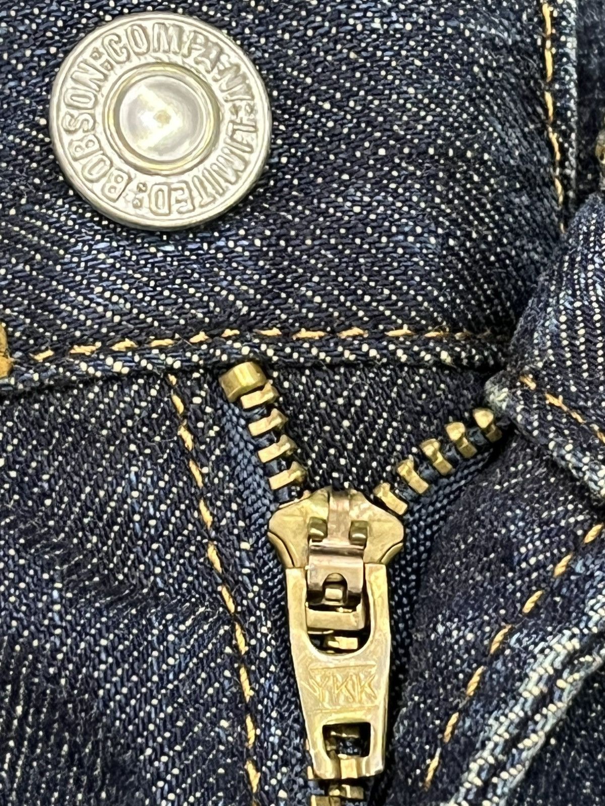 Blue Blue Japan 🔥Rare Bobson Crack Wash Indigo Rusty Flare Jeans Bited Heel Size US 32 / EU 48 - 10 Thumbnail