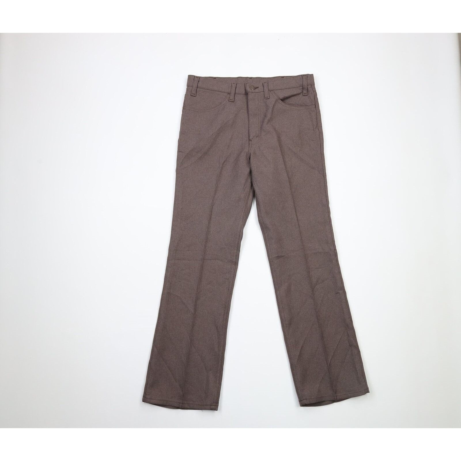 image of 90's Levis Wide Leg Knit Chino Pants 33X30 in Brown, Men's