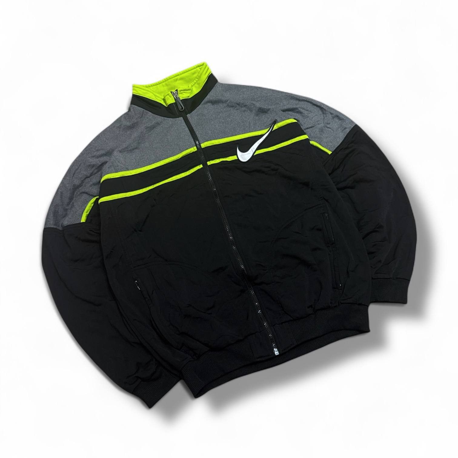 Nike Vintage Nike Big Swoosh Cotton Boxy Track Jacket Size US M / EU 48-50 / 2 - 1 Thumbnail
