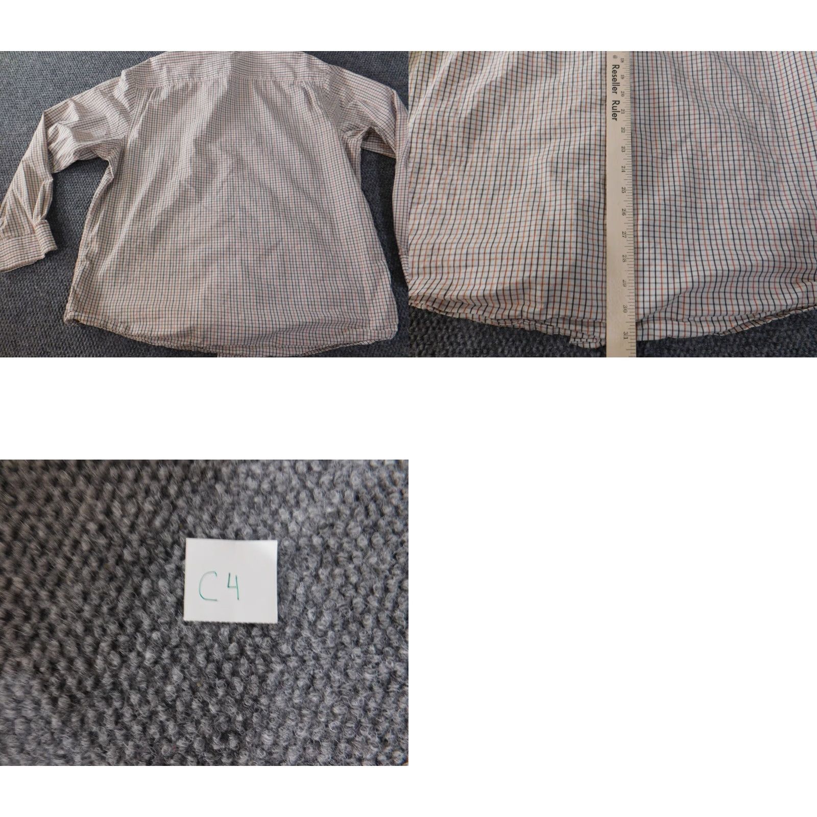 Old Navy Old Navy Mens Shirt 2XL Beige Plaid Button-Up Casual Long Sleeve Cotton Knit Collar-Down Classic Size US XXL / EU 58 / 5 - 8 Thumbnail
